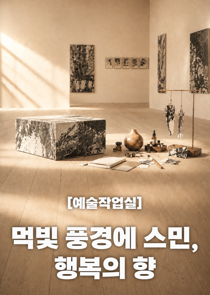 [예술작업실] 먹빛 풍경에 스민, 행복의 향 이미지